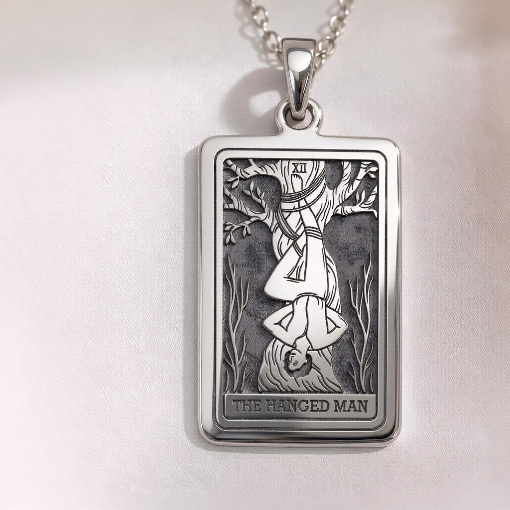 Hanged Man with Halo Pendant | Silver & Plated Options - Spiritual Protection Talisman