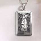 Hanged Man with Halo Pendant | Silver & Plated Options - Spiritual Protection Talisman