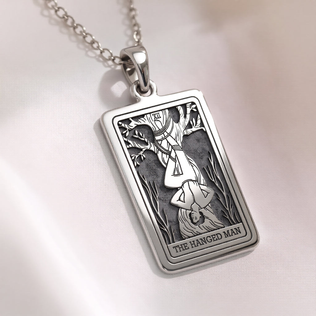 Hanged Man with Halo Pendant | Silver & Plated Options - Spiritual Protection Talisman