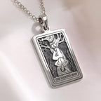 Hanged Man with Halo Pendant | Silver & Plated Options - Spiritual Protection Talisman