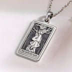 Hanged Man with Halo Pendant | Silver & Plated Options - Spiritual Protection Talisman