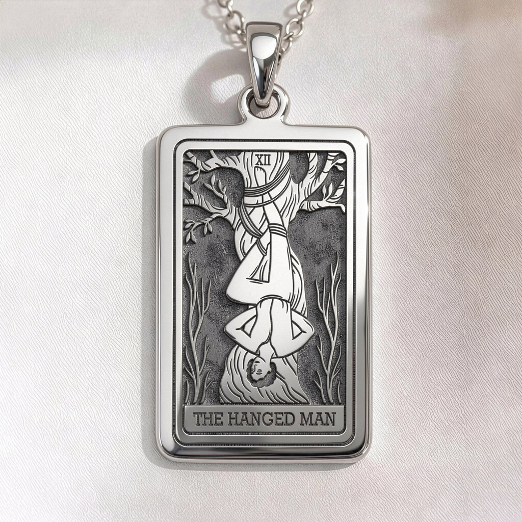 Hanged Man with Halo Pendant | Silver & Plated Options - Spiritual Protection Talisman