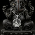 925 sterling silver Greek Messenger God Hermes pendant, detailed view 3.