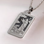 Hermit Figure Necklace | Silver & Plated Options - Spiritual Protection Talisman Gift