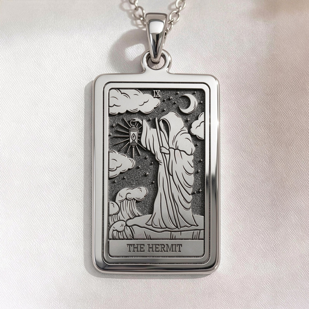Hermit Figure Necklace | Silver & Plated Options - Spiritual Protection Talisman Gift