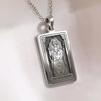 Hierophant Tarot Necklace | Silver, Gold Plated & Rose Plated Options - Spiritual Wisdom Jewelry