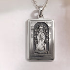 High Priestess Tarot Necklace | Silver, Gold Plated & Rose Plated Options - Intuition Jewelry