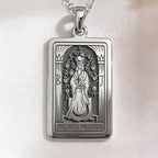 High Priestess Tarot Necklace | Silver, Gold Plated & Rose Plated Options - Intuition Jewelry
