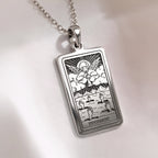 Judgement Tarot Necklace | Silver, Gold Plated & Rose Plated Options - Awakening Jewelry