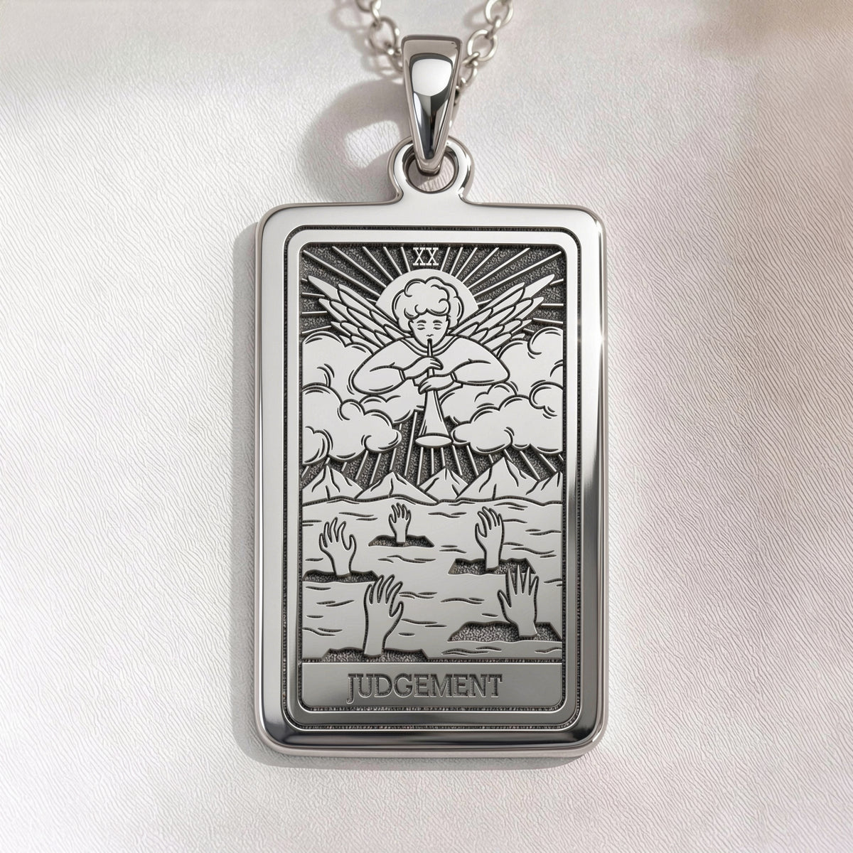 Judgement Tarot Necklace | Silver, Gold Plated & Rose Plated Options - Awakening Jewelry