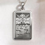 Judgement Tarot Necklace | Silver, Gold Plated & Rose Plated Options - Awakening Jewelry