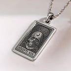 Memento Mori Skull Necklace | Silver & Plated Options - Gothic Style Memento Mori Amulet