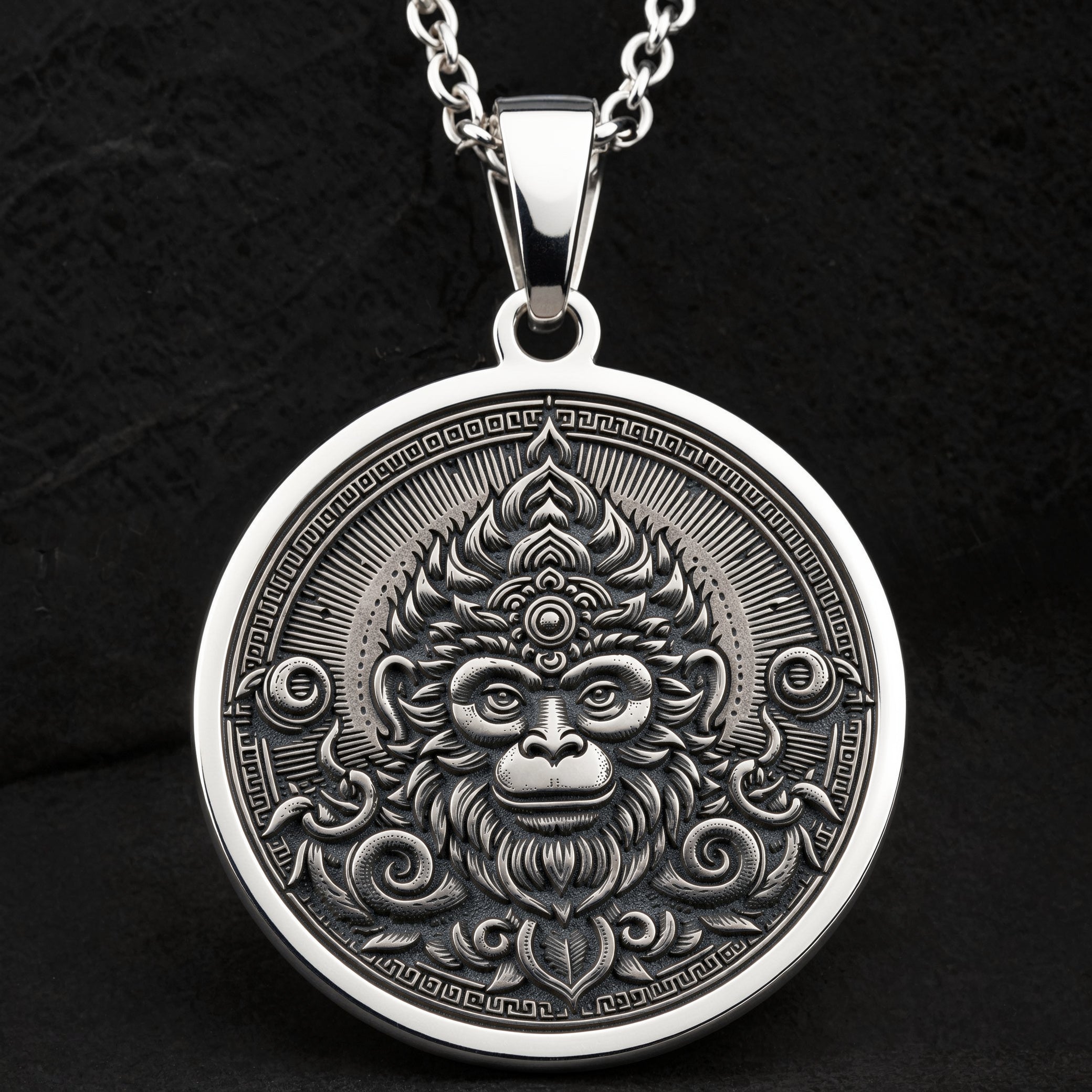 Amulett von Sun Wukong, dem Affengott | Silber & vergoldete Optionen – Talisman für spirituellen Schutz