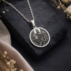 sterling silver necklace Parvati Ganesha Mother Son | & Options - Hindu Mythology Protection Talisman mythology - view 2