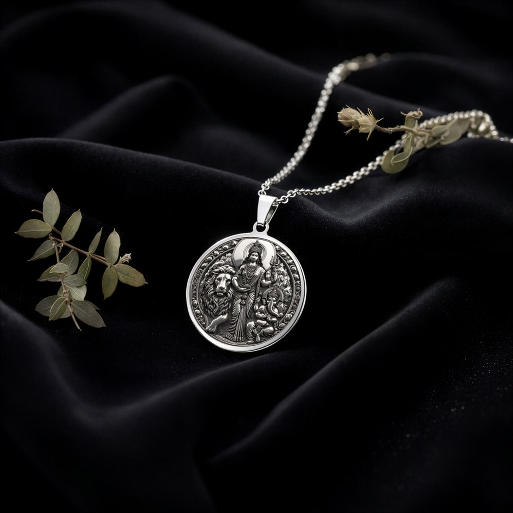 sterling silver necklace Parvati Ganesha Mother Son | & Options - Hindu Mythology Protection Talisman mythology - view 5