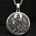 Parvati Ganesha Divine Couple Pendant | Silver & Plated Options - Spiritual Protection Talisman