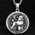 Custom Poodle Dog Medallion Pendant - 925 Sterling Silver