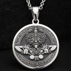 Rangda Demon Queen Talisman Necklace | Silver & Plated Options - Ancient Mythology Protection Amulet