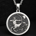 Sagittarius Centaur Zodiac Necklace | Silver & Plated Options - Astrological Sign Birthdate Jewelry