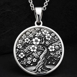 Sakura Tree Pendant - 925 Sterling Silver