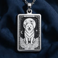Samoyed Tarot Pet Portrait Medallion - 925 Sterling Silver