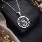 sterling silver necklace Shiva Lord Hindu God | & Options - Spiritual Protection Sacred Symbol hindu - view 2
