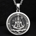 sterling silver necklace Shiva Lord Hindu God | & Options - Spiritual Protection Sacred Symbol hindu