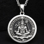 sterling silver necklace Shiva Lord Hindu God | & Options - Spiritual Protection Sacred Symbol hindu