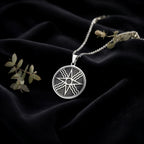 Star of Shamash Sun God Pendant | Silver & Plated Options - Ancient Mythology Protection Talisman