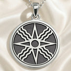 Star of Shamash Sun God Pendant | Silver & Plated Options - Ancient Mythology Protection Talisman