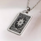 Star Tarot Major Arcana Pendant | Silver & Plated Options - Cosmic Energy Occult Symbol