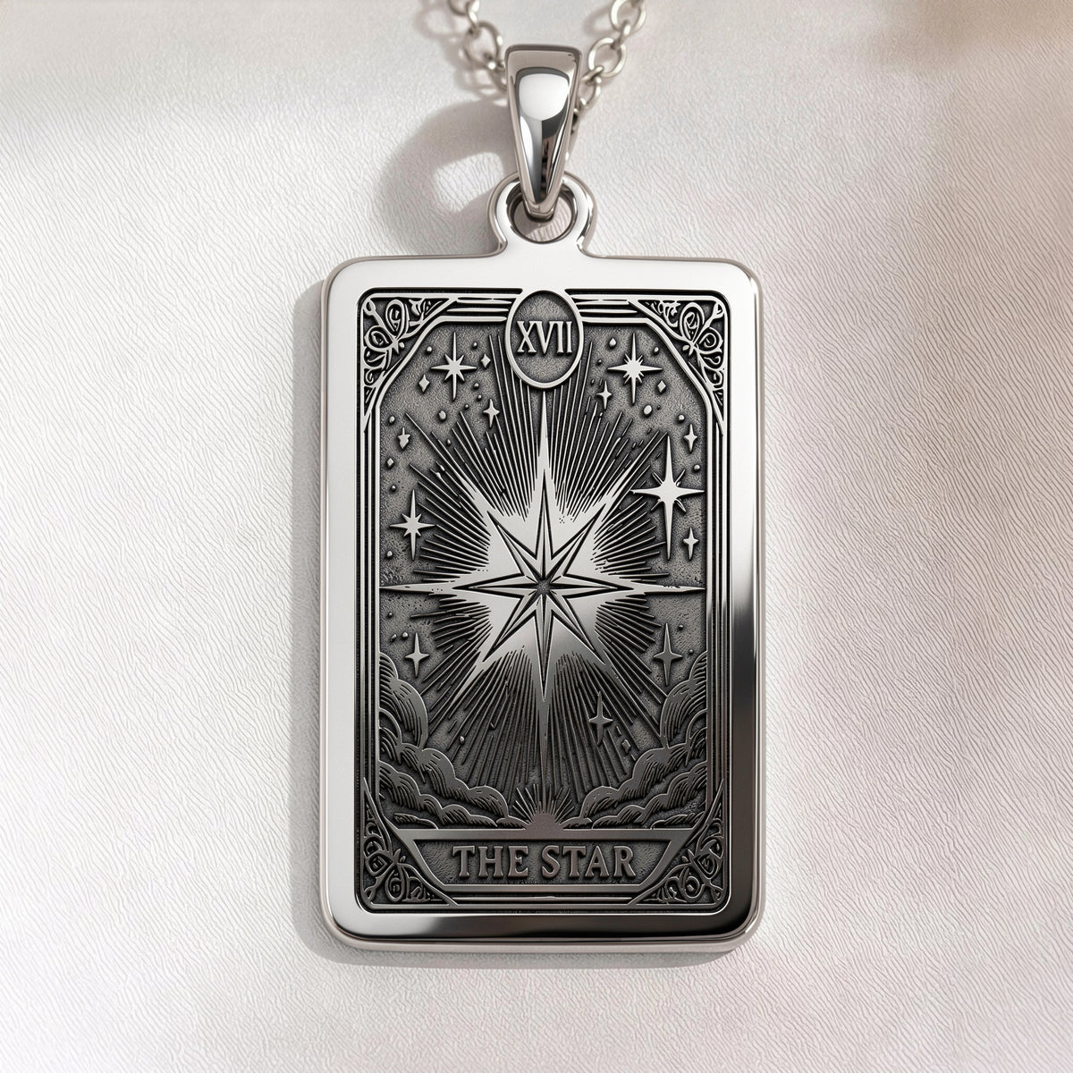Star Tarot Major Arcana Pendant | Silver & Plated Options - Cosmic Energy Occult Symbol