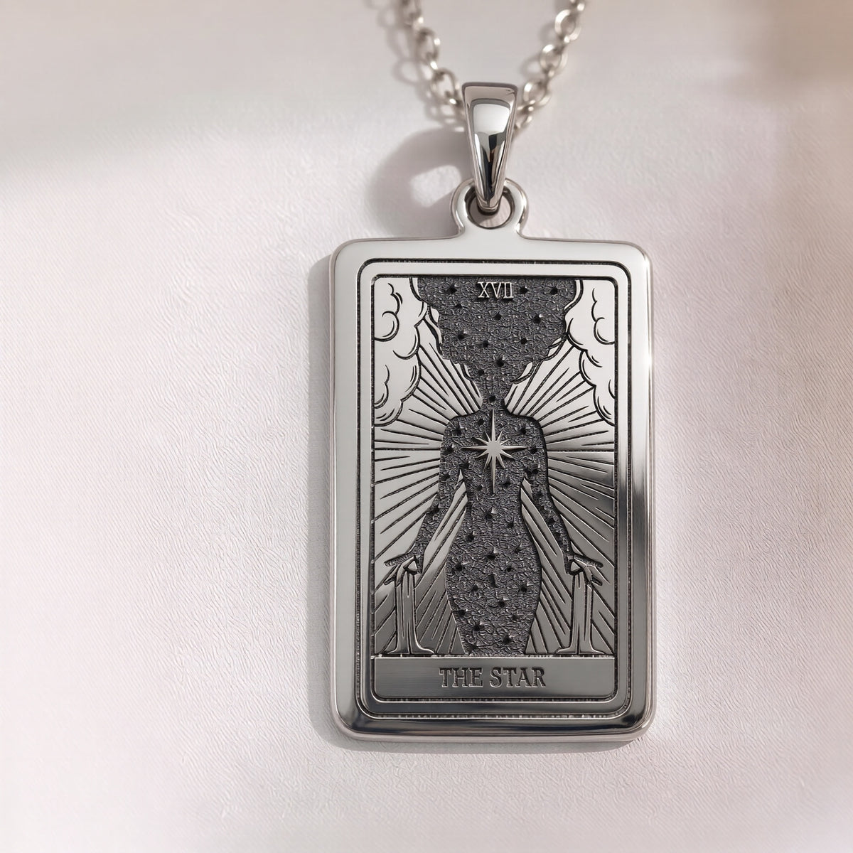 Star Tarot Necklace | Silver, Gold Plated & Rose Plated Options - Hope Celestial Jewelry