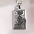 Star Tarot Necklace | Silver, Gold Plated & Rose Plated Options - Hope Celestial Jewelry