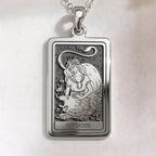 Strength Tarot Necklace | Silver, Gold Plated & Rose Plated Options - Courage Jewelry