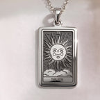 Sun Tarot Necklace | Silver, Gold Plated & Rose Plated Options - Radiant Celestial Jewelry