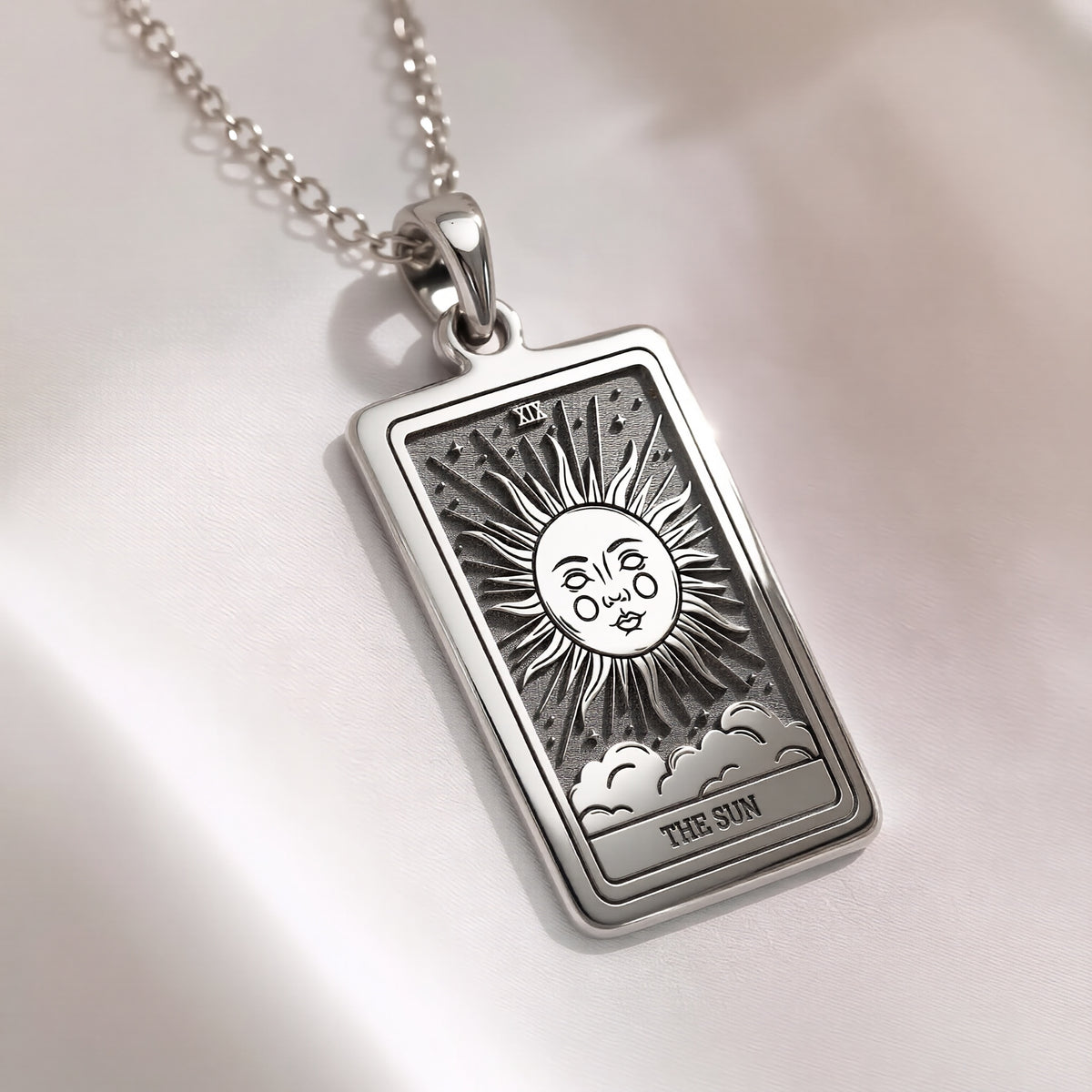 Sun Tarot Necklace | Silver, Gold Plated & Rose Plated Options - Radiant Celestial Jewelry