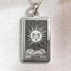 Sun Tarot Necklace | Silver, Gold Plated & Rose Plated Options - Radiant Celestial Jewelry