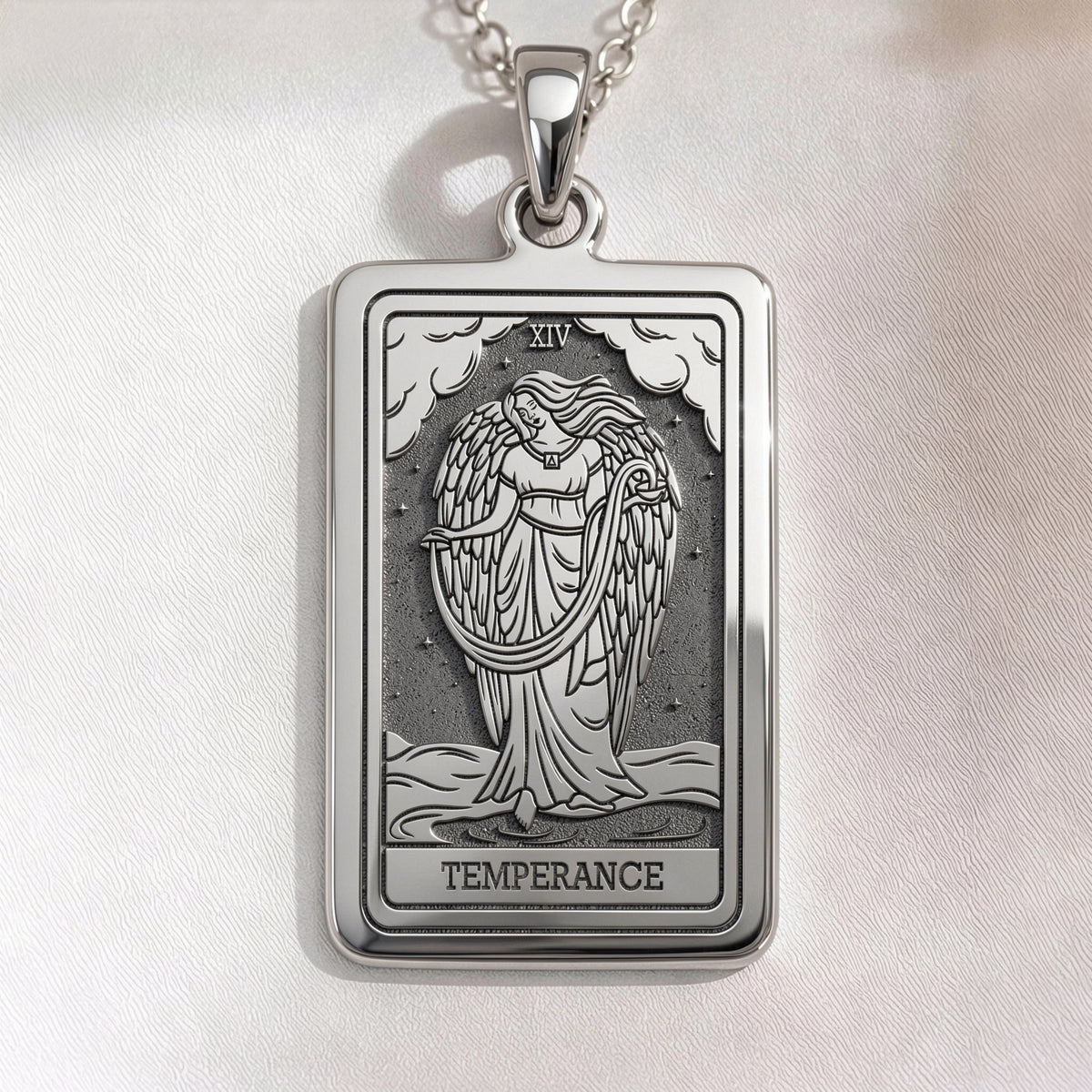 Temperance Tarot Balance Pendant | Silver & Plated Options - Alchemy Energy Spiritual Protection