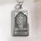 Temperance Tarot Balance Pendant | Silver & Plated Options - Alchemy Energy Spiritual Protection