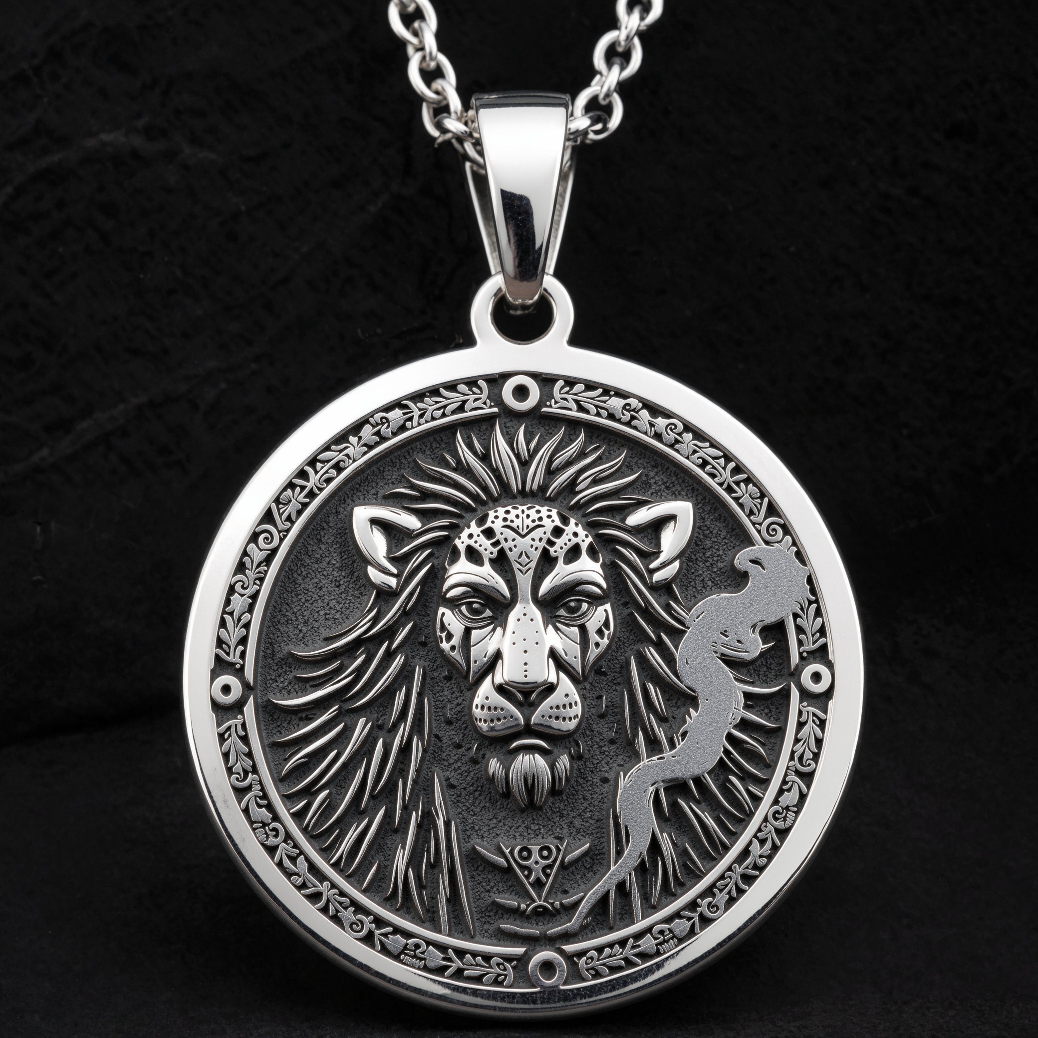 Tezcatlipoca Aztekengott Amulett Halskette | Silber & Vergoldete Optionen - Talisman für Schutz aus der Alten Mythologie