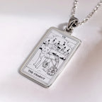 The Chariot Tarot Necklace | Silver, Gold Plated & Rose Plated Options - Willpower Jewelry