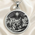 Three Wise Men Nativity Pendant - 925 Sterling Silver