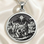 handcrafted necklace Three Wise Men Nativity | & Options - Christian Symbolism Gift christian