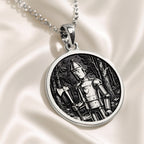 sterling silver necklace Tin Man Woodsman Storybook | & Options - Classic Fairytale Gift - view 6
