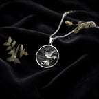 sterling silver necklace Ugly Duckling Swan Transformation Coin | & Options - Rebirth Spirit Animal - view 5