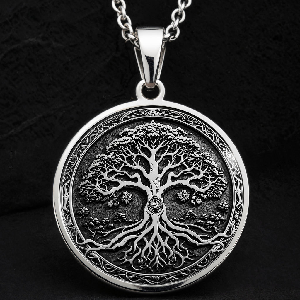 Yggdrasil Tree of Life Pendant - 925 Sterling Silver
