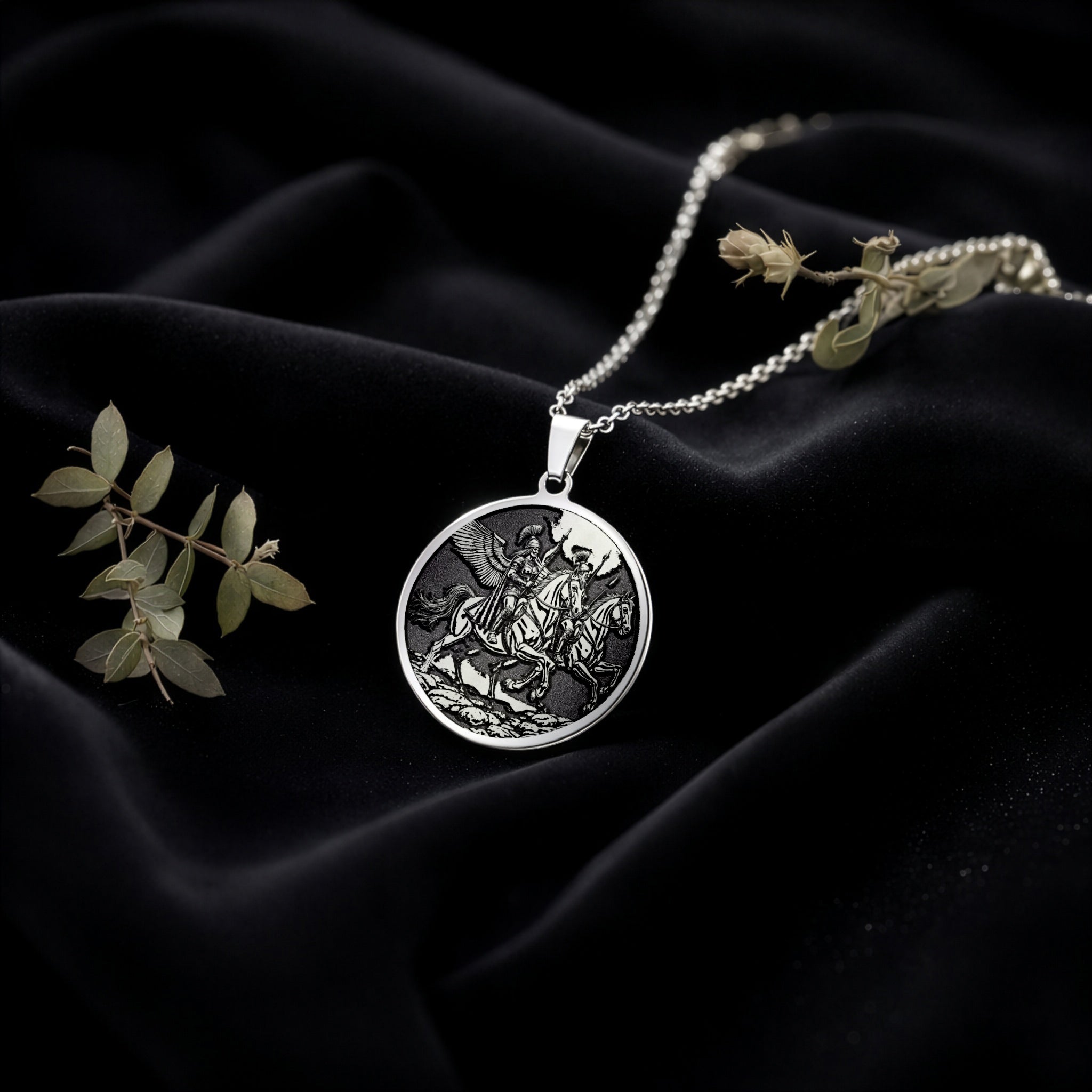 Valkyrie Norse Warrior Maiden Pendant | Silver & Plated Options - Ancient Mythology Protection Talisman