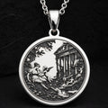 Venus and Cupid Mythological Love Pendant | Silver & Plated Options - Endless Love Spiritual Protection
