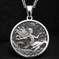 Virgo Maiden Zodiac Necklace | Silver & Plated Options - Astrological Sign Birthdate Jewelry